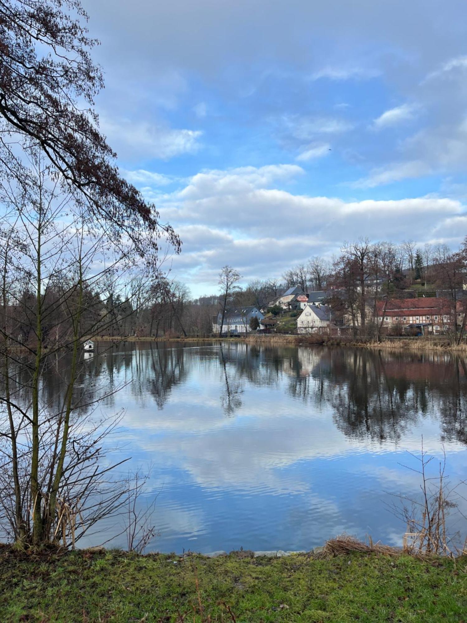 Ferienwohnung Idyll Am Weigsdorfer Teich Cunewalde Exterior foto